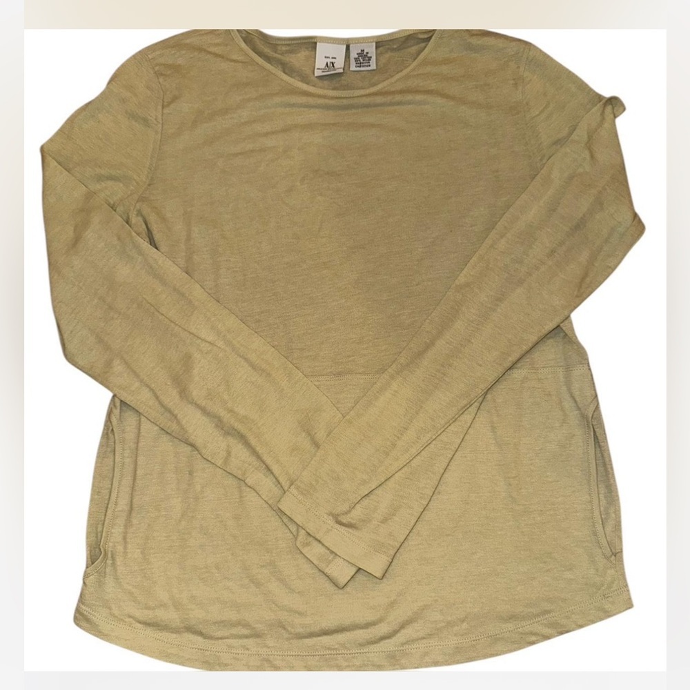 🌼Armani Exchange light green loose fitting top
